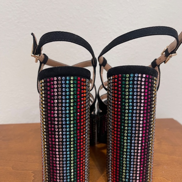 Jessica Simpson High Heel Jewel- studded Sandals - Picture 3 of 4